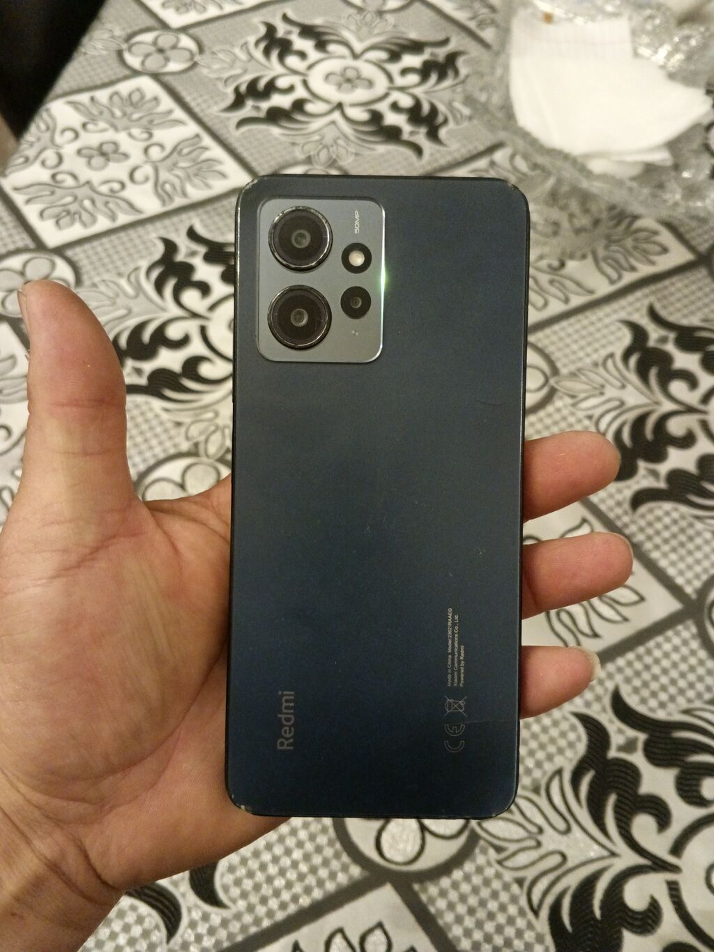 Redmi Note 12 Pro, 128 GB, rəng - Mavi, Qırıq — Elektronika, Bakı (2)