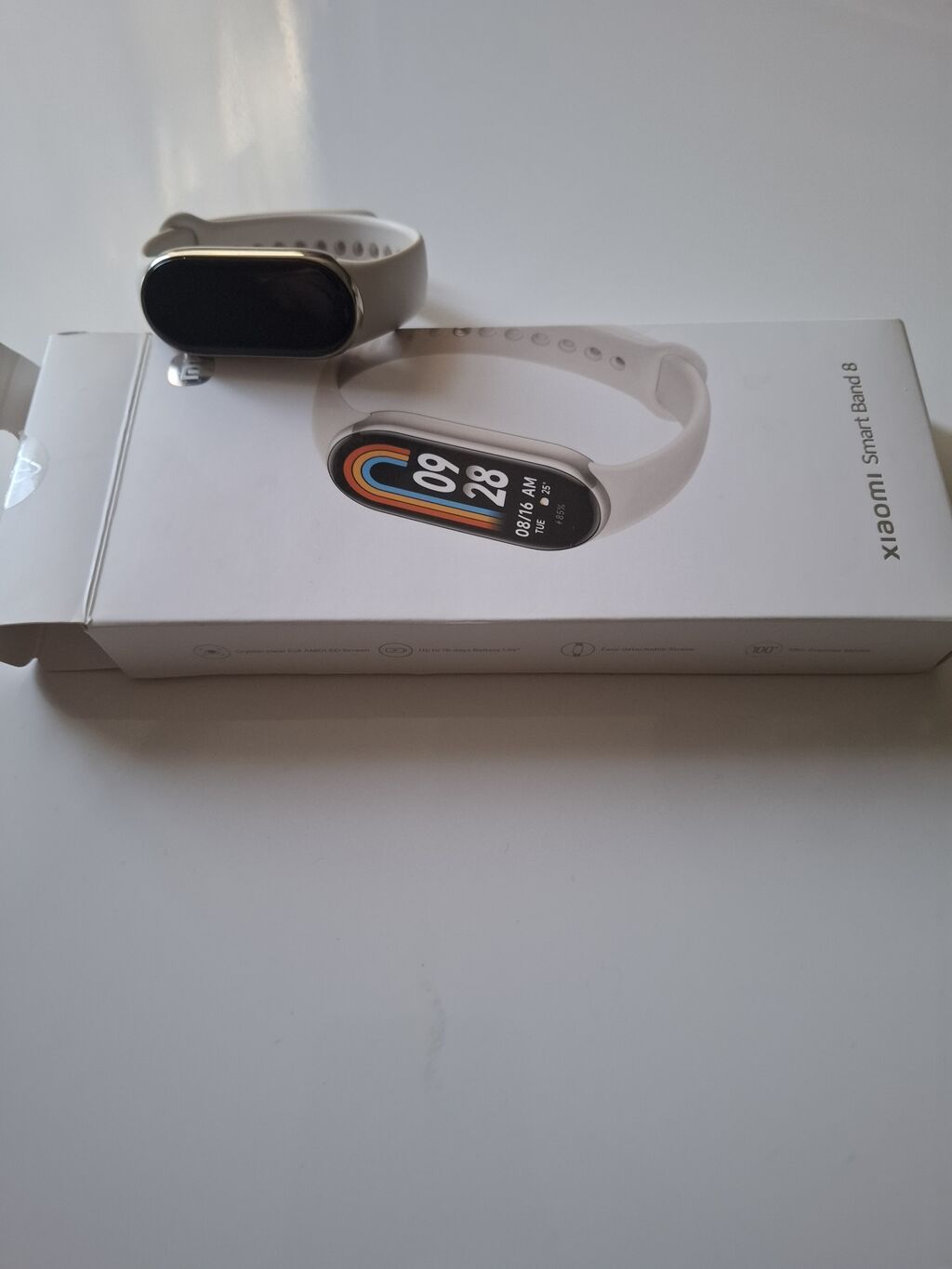 Xiaomi Smart Band 8 – ağ rəngli fitness qolbağı Xüsusiyyətlər — Aksesuarlar, Masazır (2)