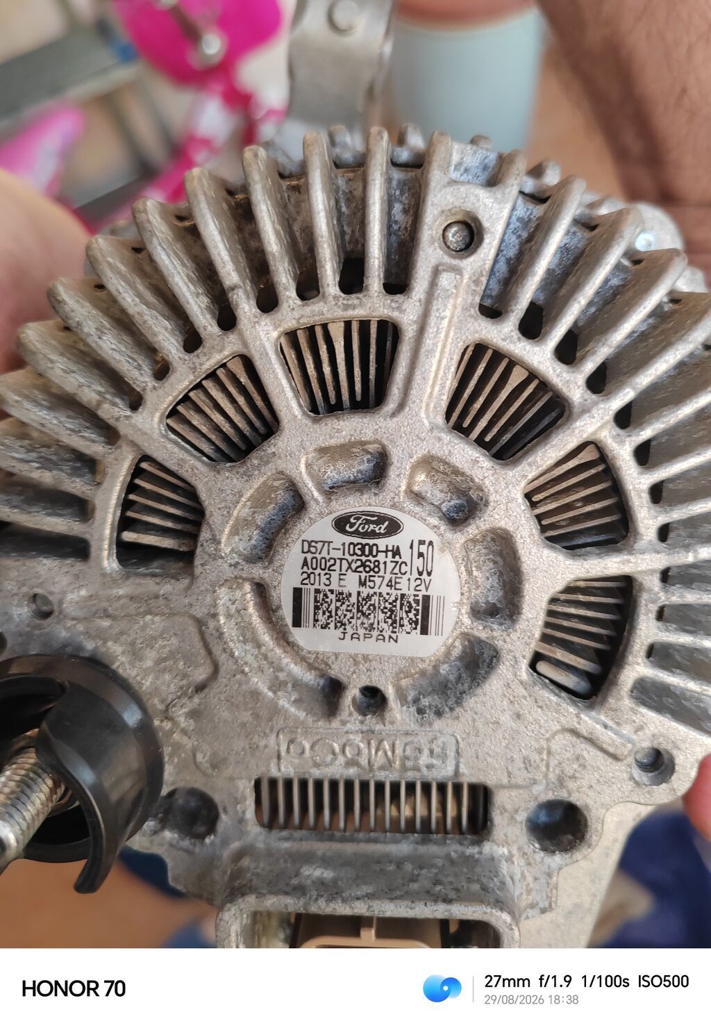 Ford orijinal generator (alternator) - Brend: Ford (etiket üzərində) — Ehtiyat hissələri, Bakı (3)