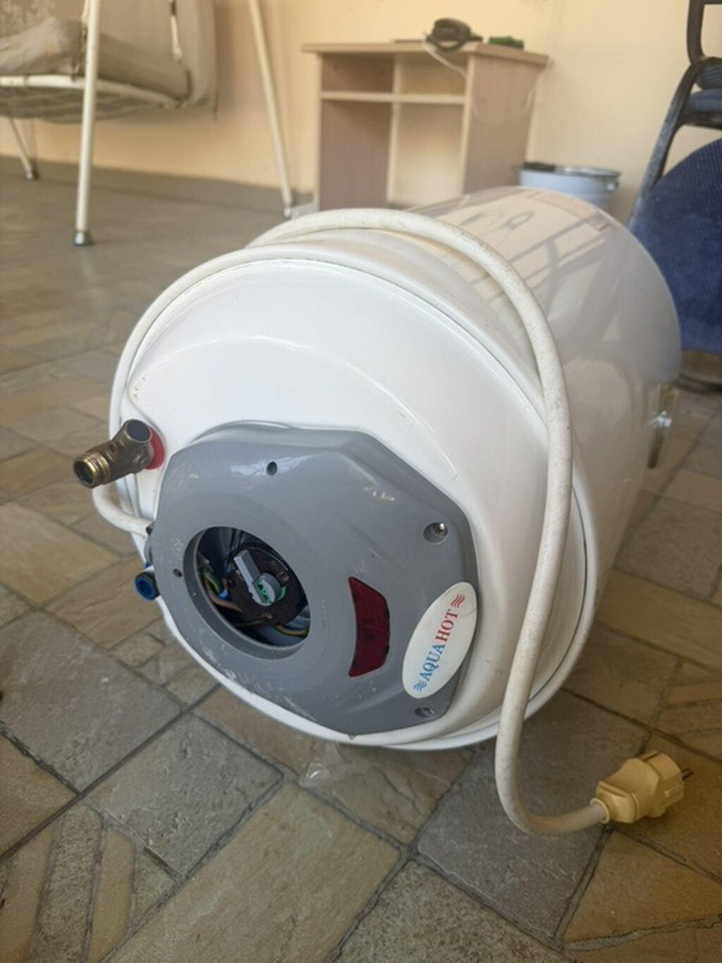 Elektrik su qızdırıcısı (Aqua HOT) – üfüqi montajlı, silindrik model — Elektronika, Novxanı (3)