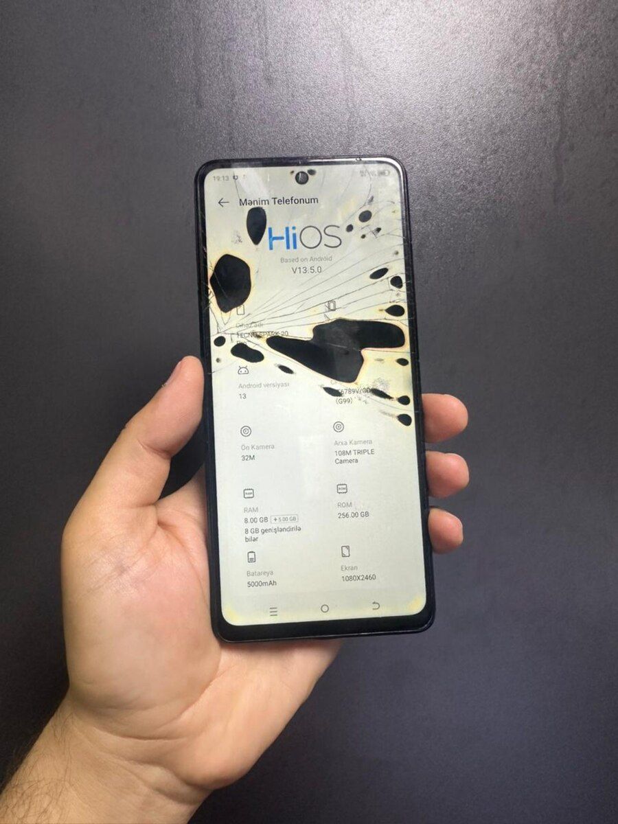 Tecno Spark 20 Pro Moonlit Black 256GB/8GB — Smartfonlar, Bakı (4)