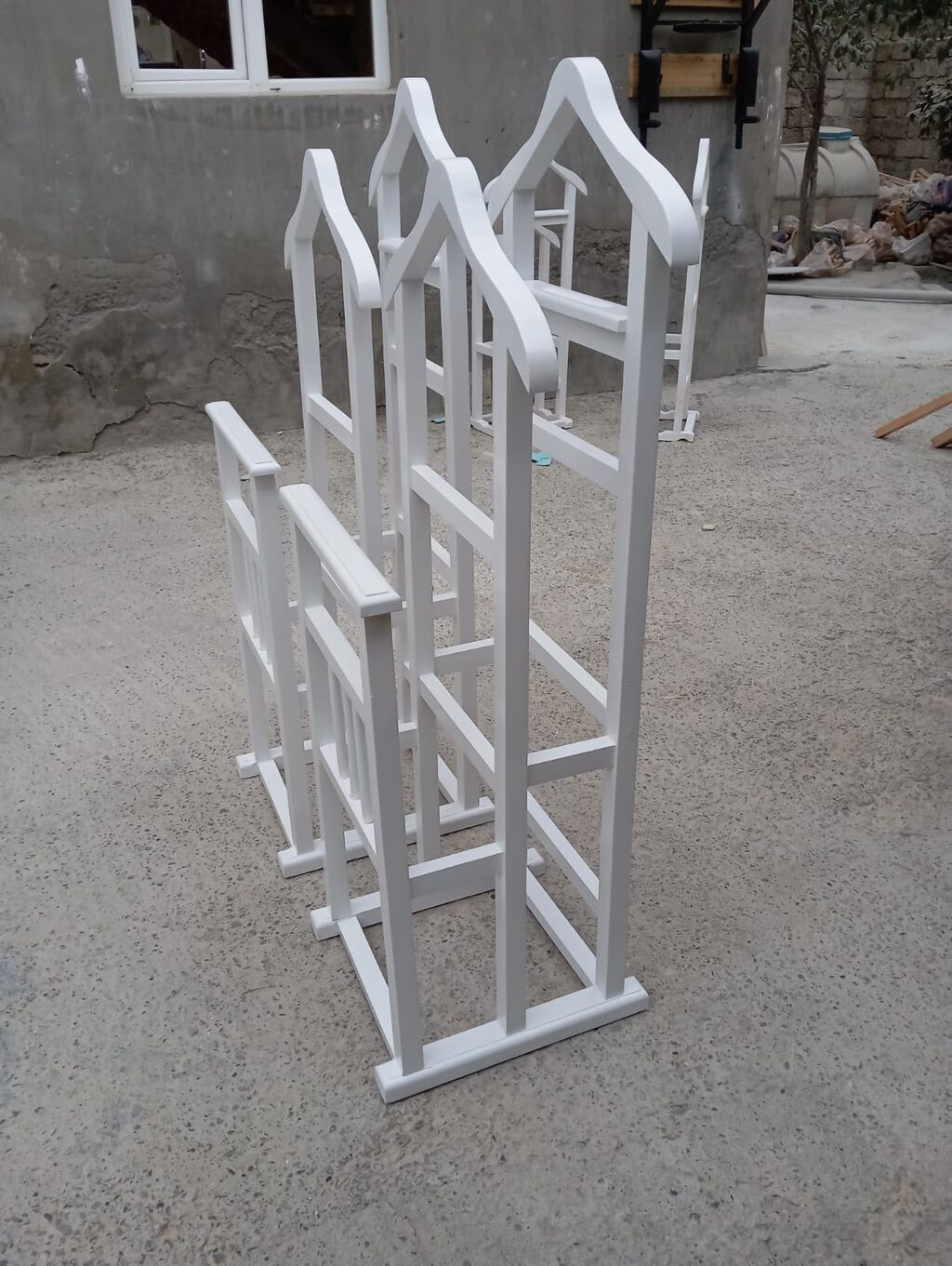 Taxta geyim asılqanı – valet stendi - Material: bərk ağac (taxta — Mebel, Digah (6)