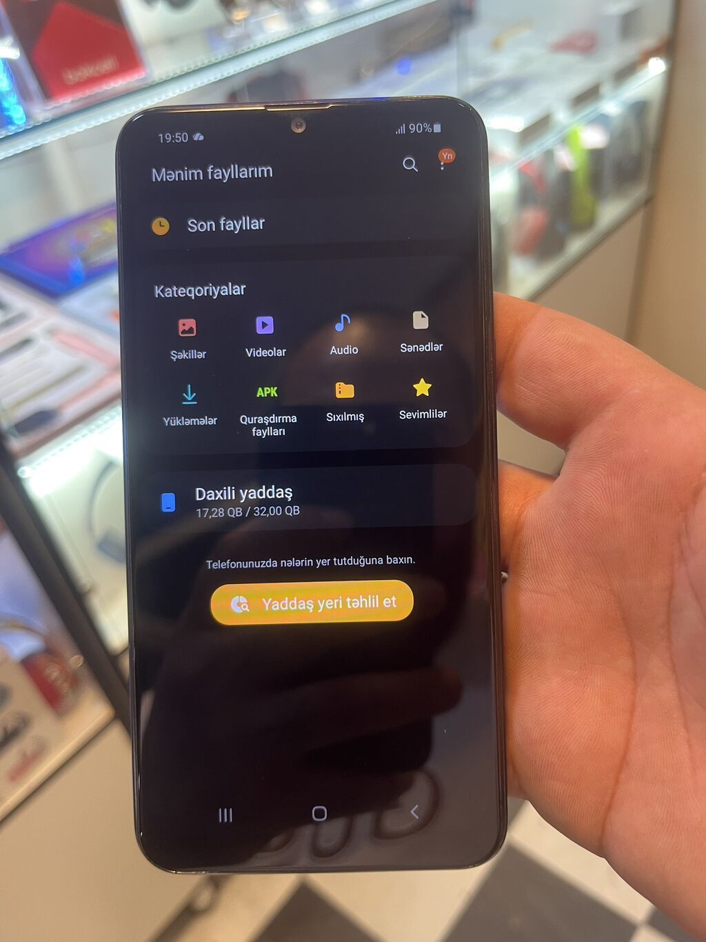 Samsung Galaxy A10s, 32 GB, rəng - Qara, Zəmanət, Barmaq izi, İki sim kartlı — Samsung, Gəncə (4)