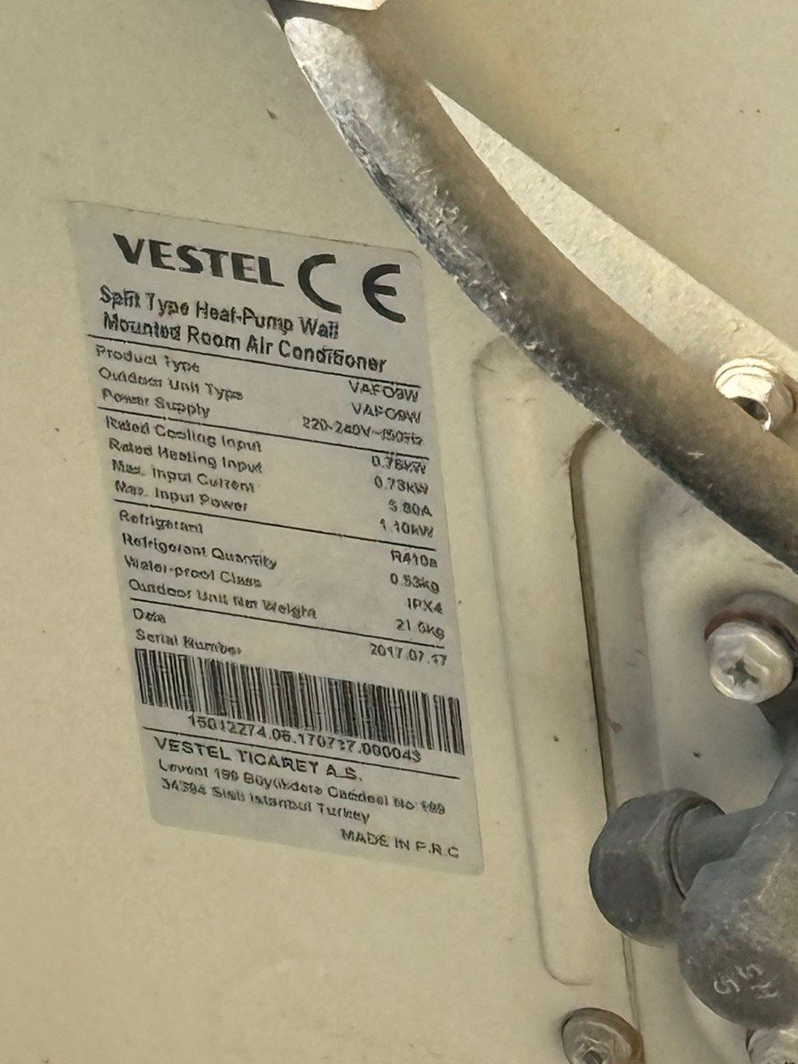 Kondisioner Vestel — Ev texnikası, Bakı (2)