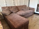 Künc divan – L formalı, sadə və rahat dizayn - Rəng: tünd/qəhvəyi — Furniture