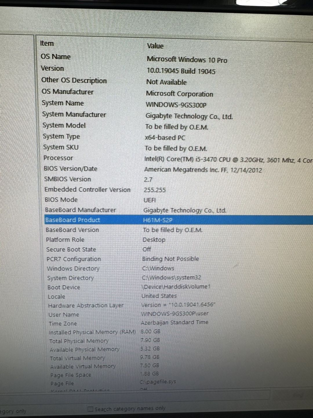 Kompüter dəsti i5-3470 / 8GB RAM / 240GB SSD / HP 20" Monitor — Masaüstü kompüterlər, Bakı (7)