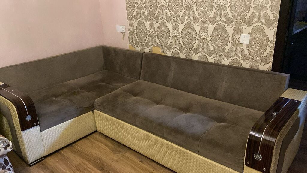L formalı açılıb-bağlanan künc divanı - Mexanizm: Çekmece tipli — Mebel, Bakı (4)