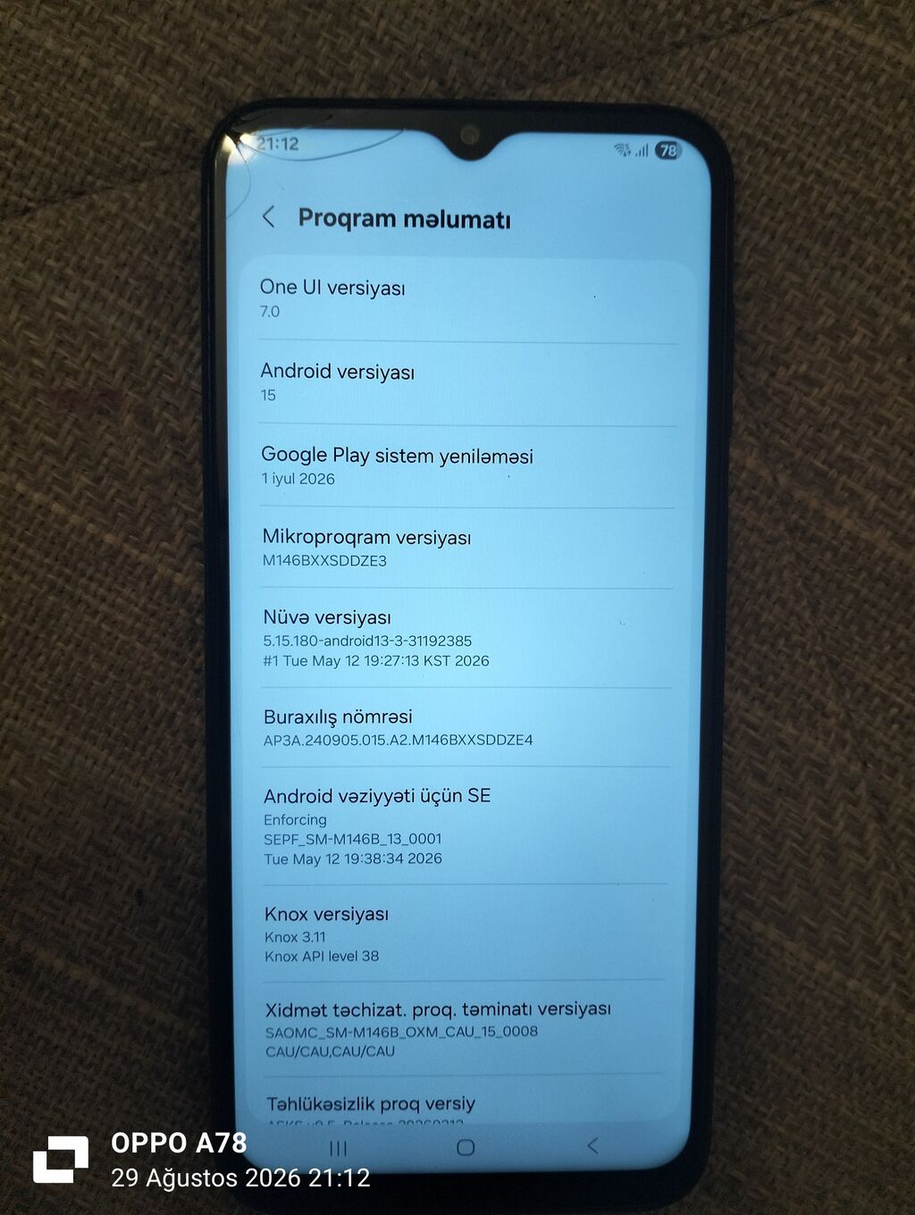 Samsung Galaxy M14 5G, 128 GB, rəng - Qara, Qırıq — Samsung, Sumqayıt