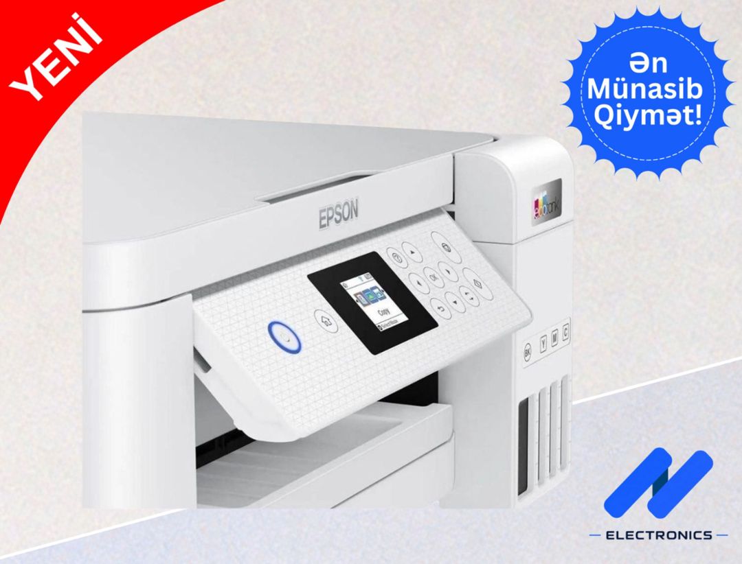 Epson L4260 3IN1 Wı-fı Whıte printer — Elektronika, Bakı (3)