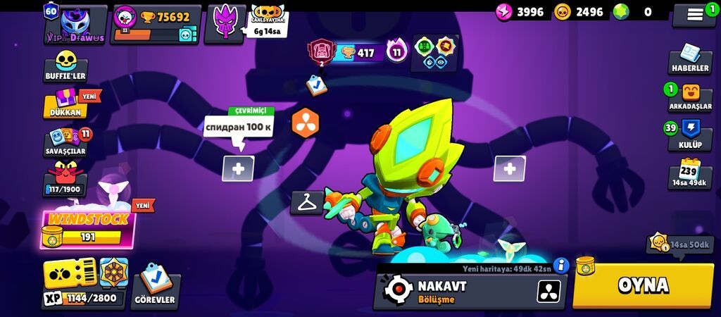 Brawl Stars oyun hesabı satılır hesap 10/9 sadece endirimlə 40 azn yox — Aksesuarlar, Bakı