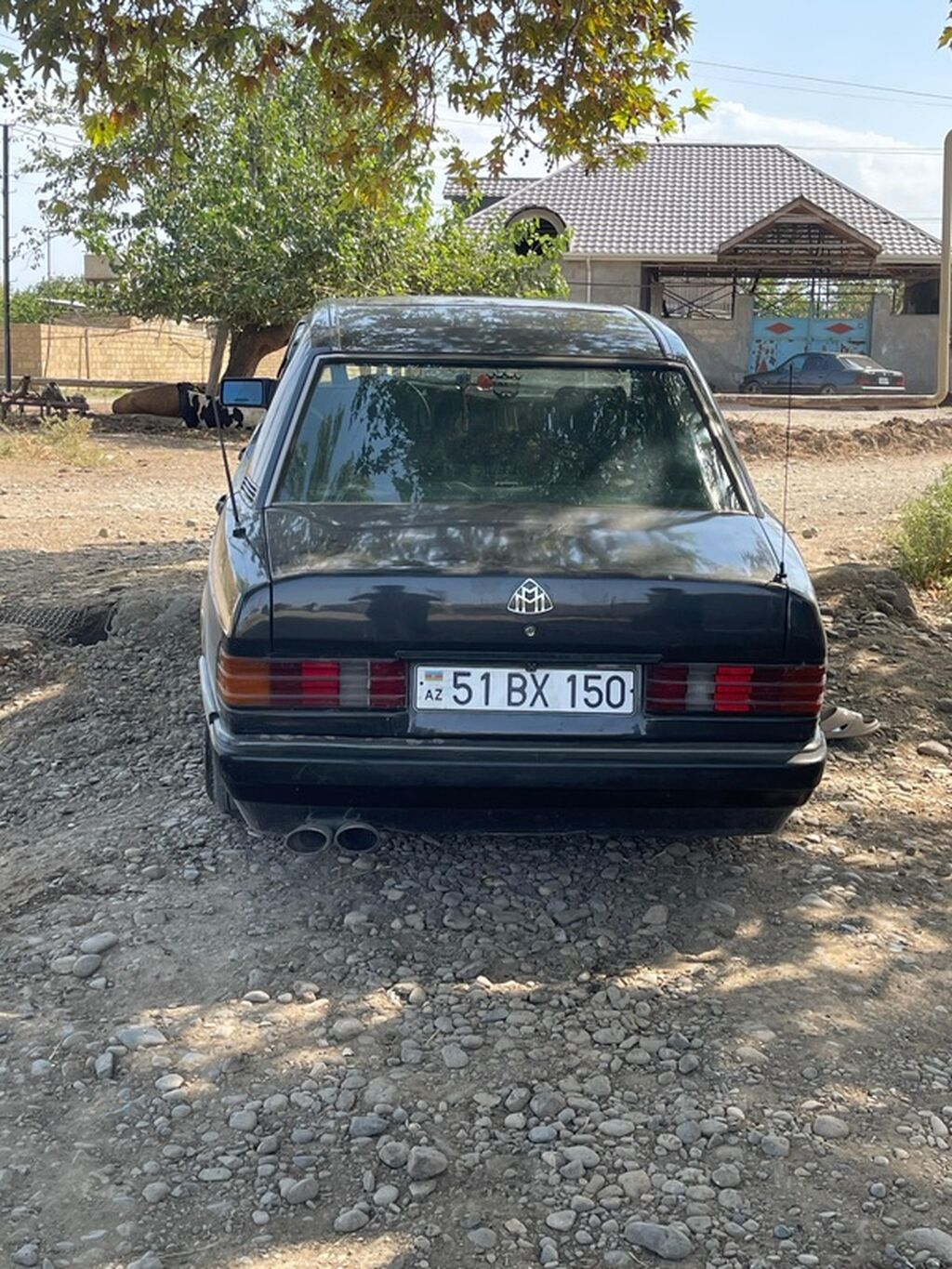 Mercedes-Benz 190 (W201) sedan — qara rəng, 4 qapı. Texniki və dizayn — Avto, Goranboy (2)