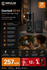 Ağıllı qapı zəngi Imou Doorbell 2S Kit 2K Kamera WiFi Video Doorbell — Системы безопасности