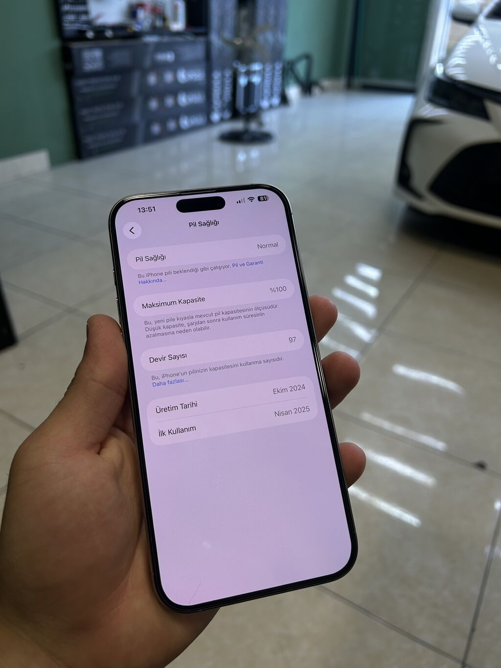 IPhone 16 Pro Max, 256 GB, Natural Titanium, Simsiz şarj, Face ID, Sənədlərlə — Apple iPhone, Bakı (3)