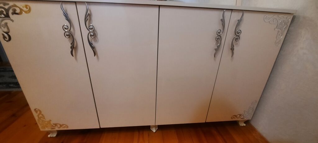Aynalı konsol/dresser - Rəng: krem/ivori - Material: laminat/MDF — Mebel, Bakı (2)