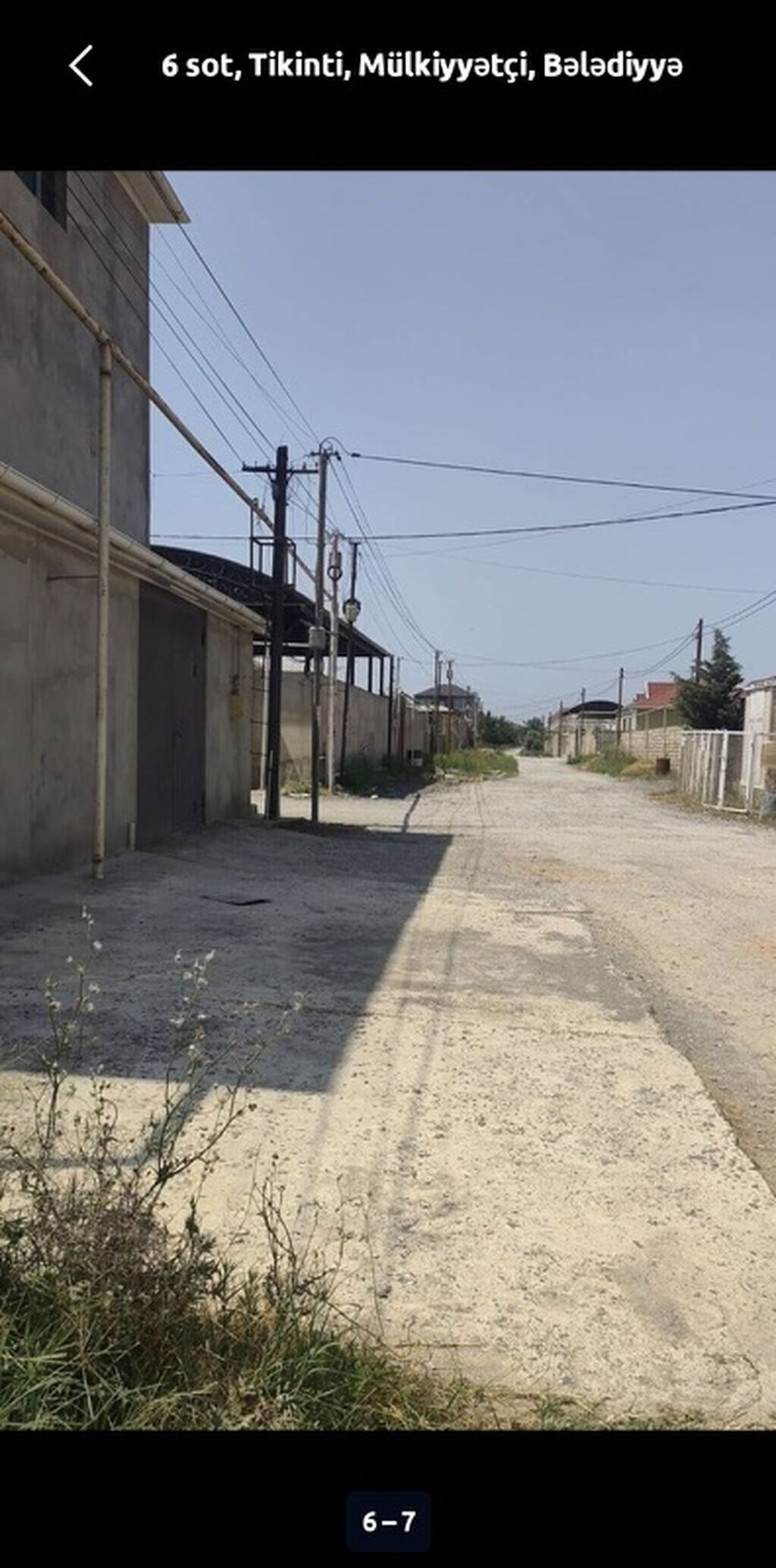 6 sot, Tikinti, Mülkiyyətçi, Bələdiyyə — Torpaq, Digah (3)