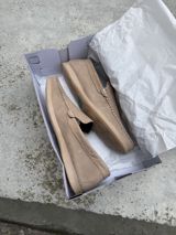 Bej rəngli kişi mokasinləri - Üst hissə: yumşaq teksturalı material — Shoes