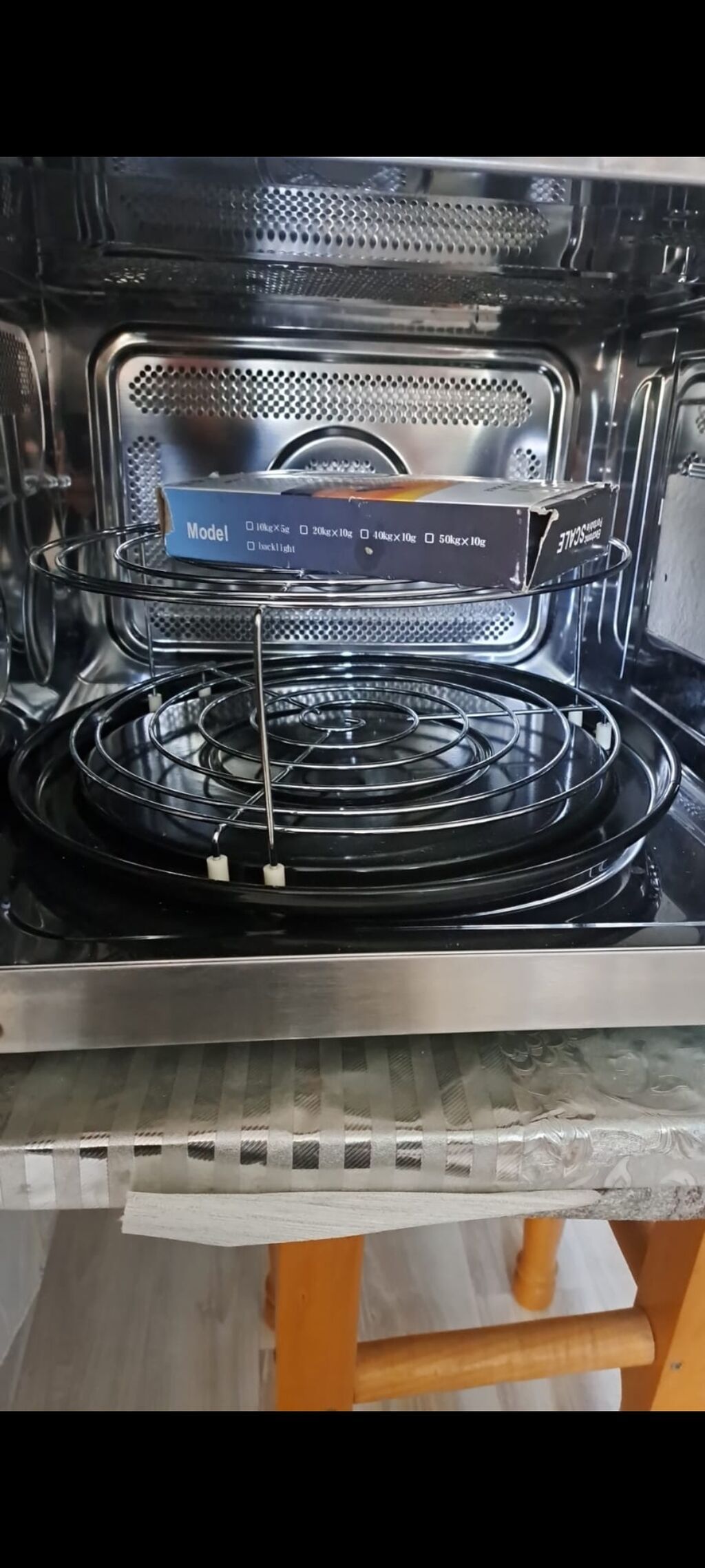 Mikrodalğalı soba Quraşdırılan, Qril ilə, rəng - Gümüşü, Yeni — Mikrodalğalı sobalar, Sumqayıt (2)
