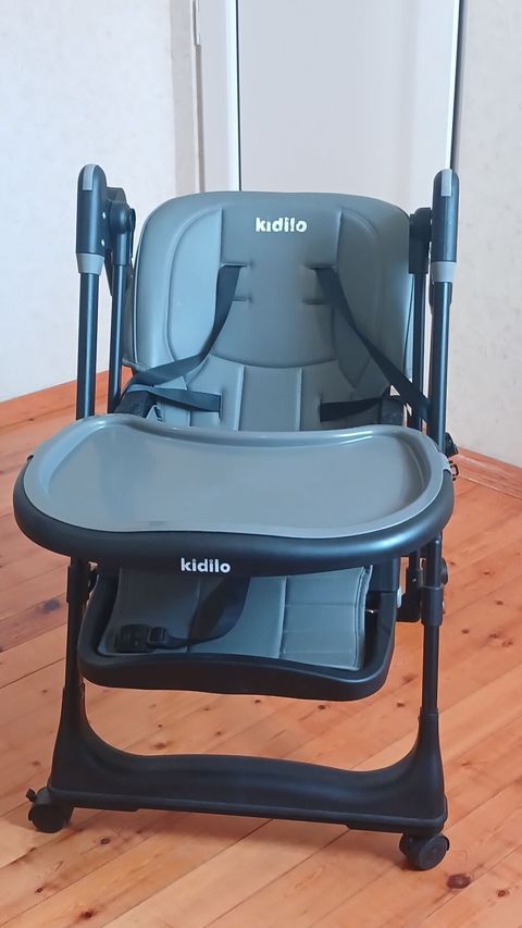 Kidilo uşaq yemək stulu - Brend/model: Kidilo - Rəng: boz/qaranlıq — Bakı