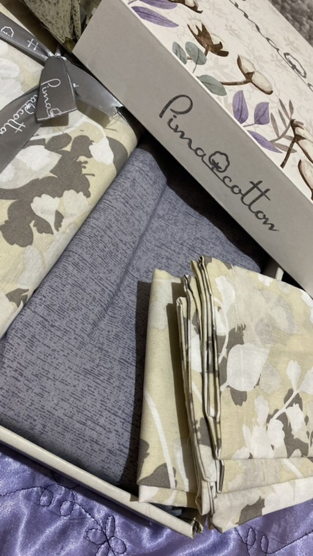 Pima Cotton yataq dəsti - Material: 100% Pima pambıq (qutuda “Pima — Tekstil, Bakı (3)