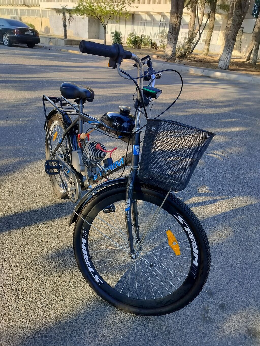 Benzin mühərrikli velosiped 100cc təzədir - Çərçivə: Stels şəhər — Avto, Sumqayıt (4)