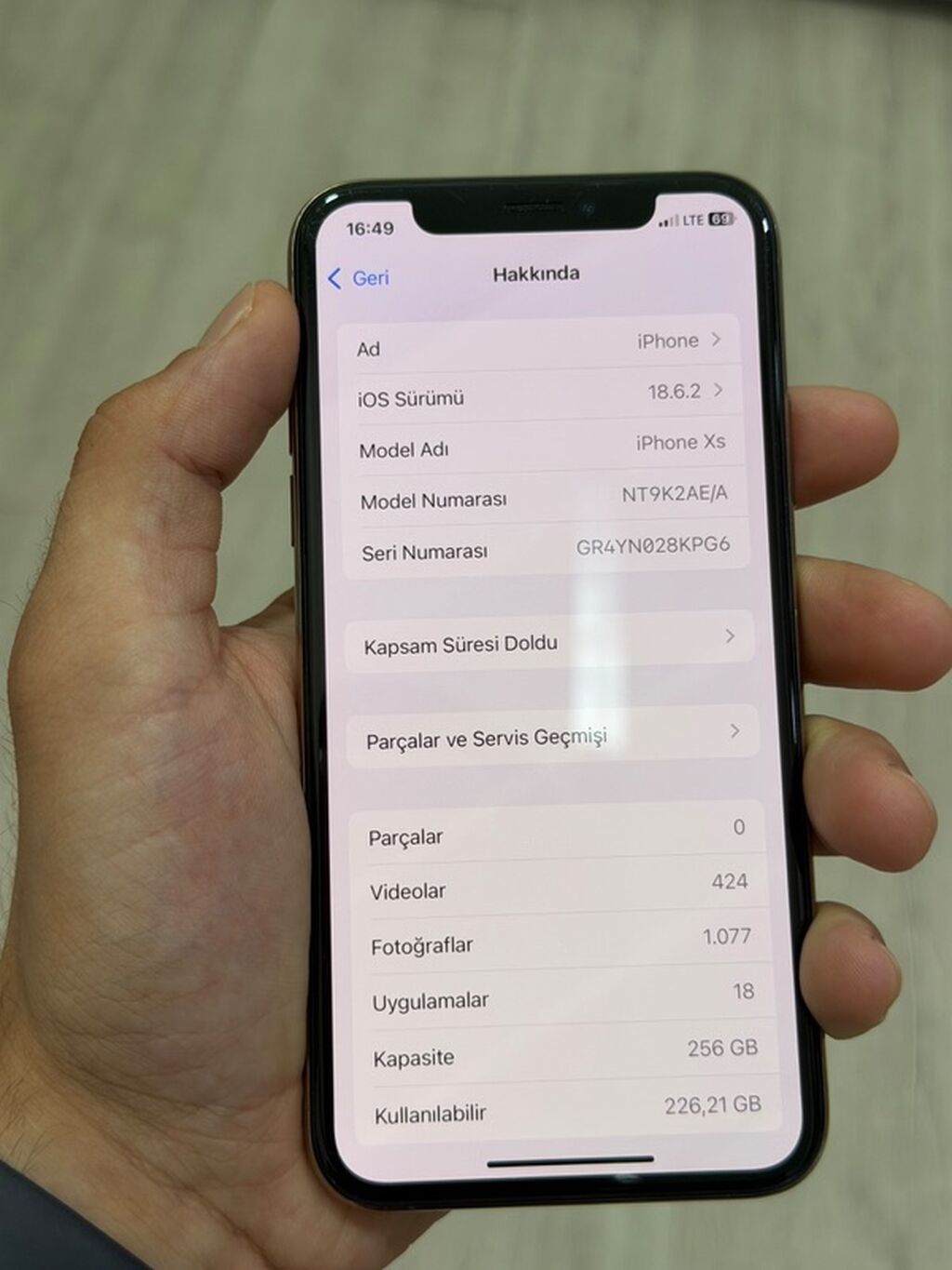 IPhone Xs, 256 GB, Qızılı, Face ID — Apple iPhone, Fatmayı (5)