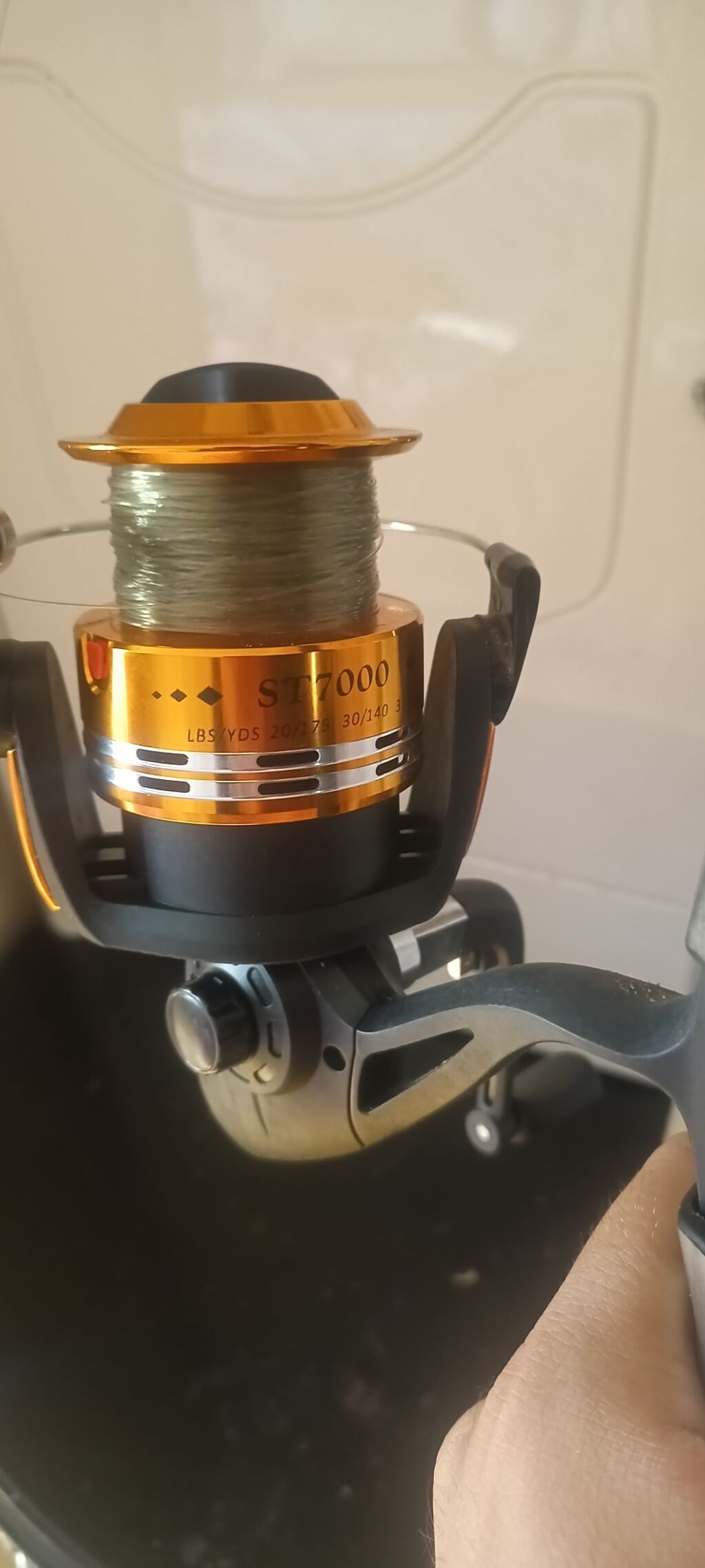 Tele Carp 390 teleskopik balıqçı çubuğu + ST7000 fırlanan çarx — Mallar, İmişli (3)