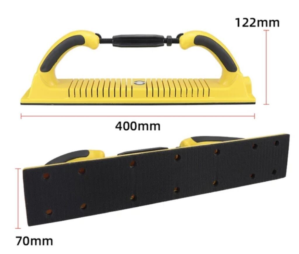 Uzun əl zımpara bloku – 400 x 70 mm, tozçəkmə çıxışı ilə Məhsul — Alətlər, Digah (3)