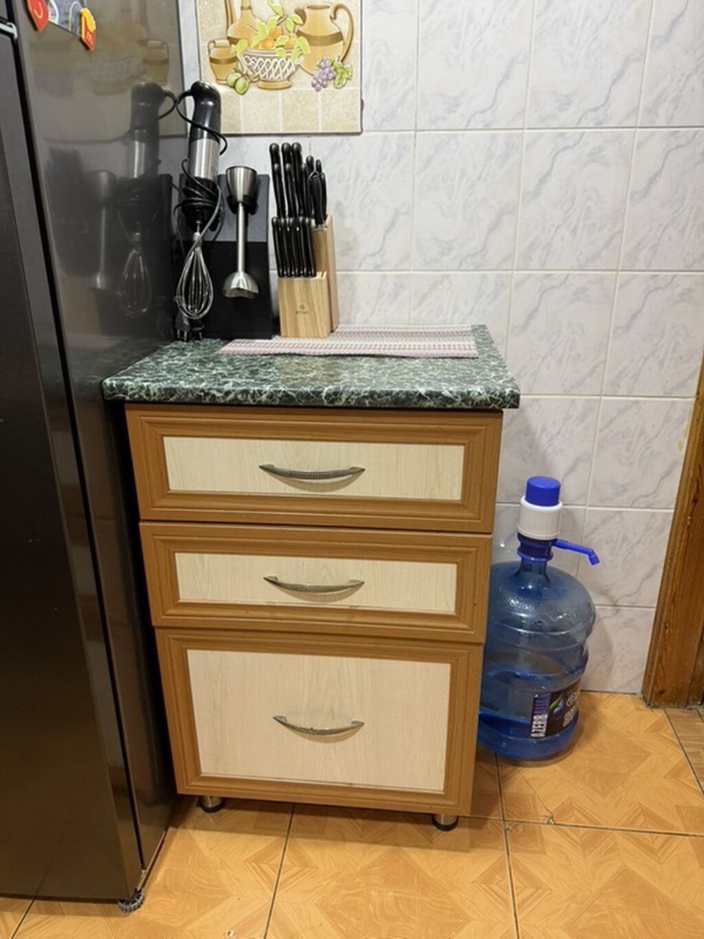 Mətbəx üçün çekmecəli dolab - 3 çekmecəli funksional mətbəx dolabı — Mallar, Bakı (2)