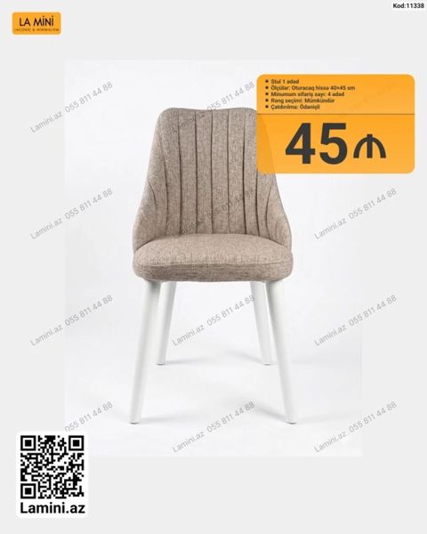 Stul – La Mini - Model kodu: 11338 - Miqdar: 1 ədəd - Ölçü: oturacaq — Bakı