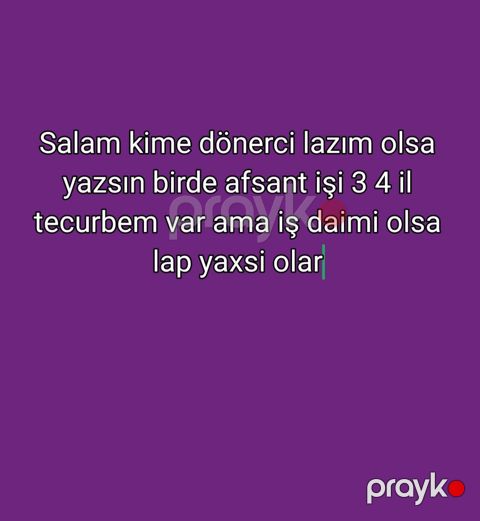 Dönərçi, 3-5 illik təcrübə — Bakı