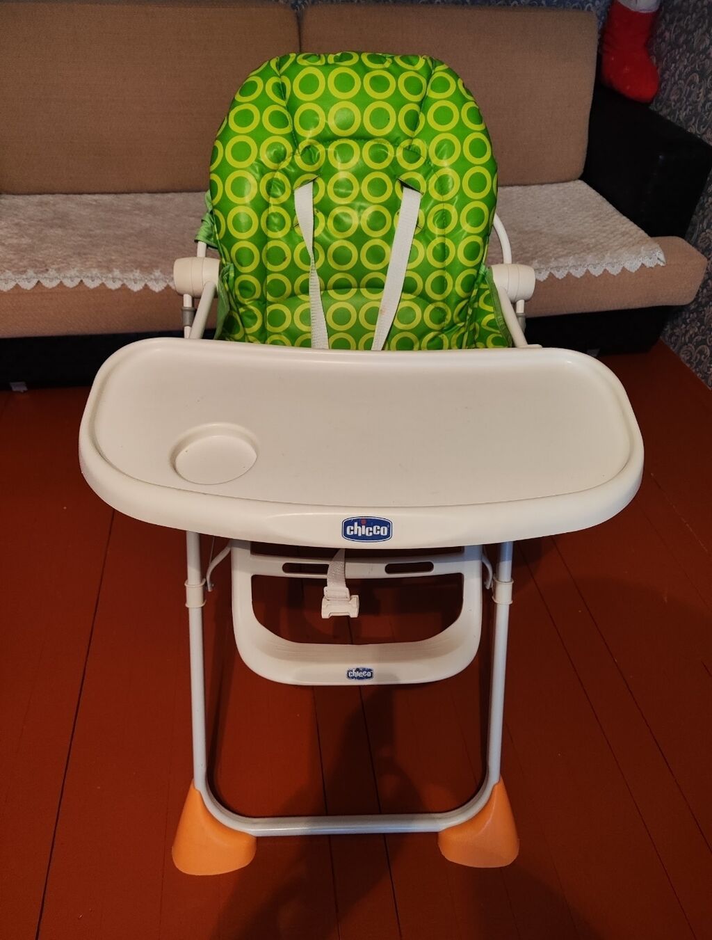 Chicco uşaq yemək stulu - Brend: Chicco - Rəng: ağ konstruksiya — Mallar, Bakı (3)