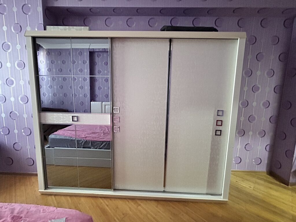 Yataq otağı dəsti – ağ rəngdə, modern dizayn Komplekt: - Çarpayı — Mebel, Bakı (3)