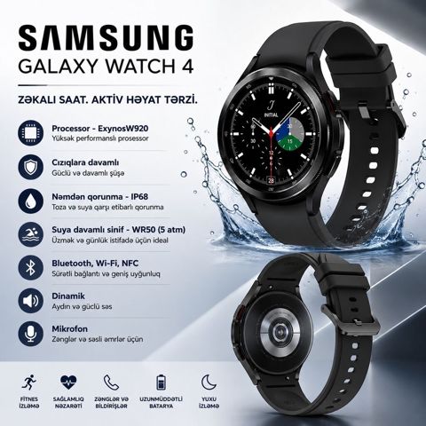 İşlənmiş, Smart saat, Samsung, rəng - Qara — Bakı
