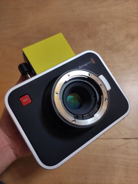 Blackmagic Cinema Camera 2.5k (EF mount) Helios 44m2 linza — Bakı