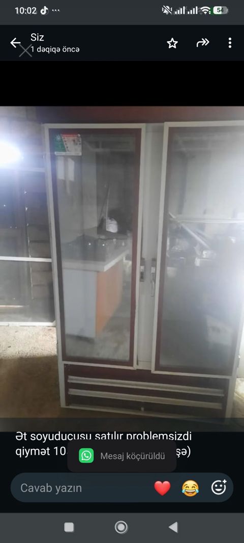 Ət soyuducusu satılır problemsizdi qiymət 1050 ünvan Xırdalan (Aişə) — Bakı