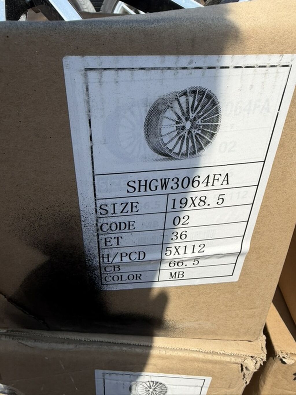 19" yüngül lehimli disk – SHGW3064FA Texniki göstəricilər: - Ölçü: 19 — Avto, Bakı (2)