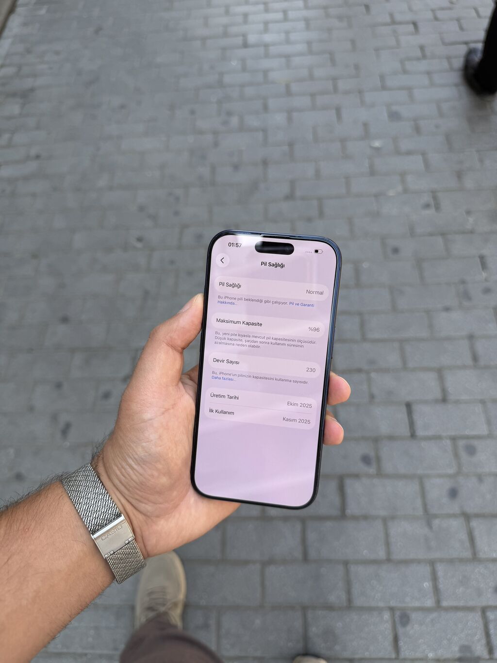 IPhone 17 Pro, 256 GB, Blue Titanium, Zəmanət, Face ID — Apple iPhone, Bakı (6)