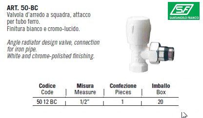 Ventil Radiator Köşə Santangelo — Kranlar və mıxaçlar, Bakı (8)
