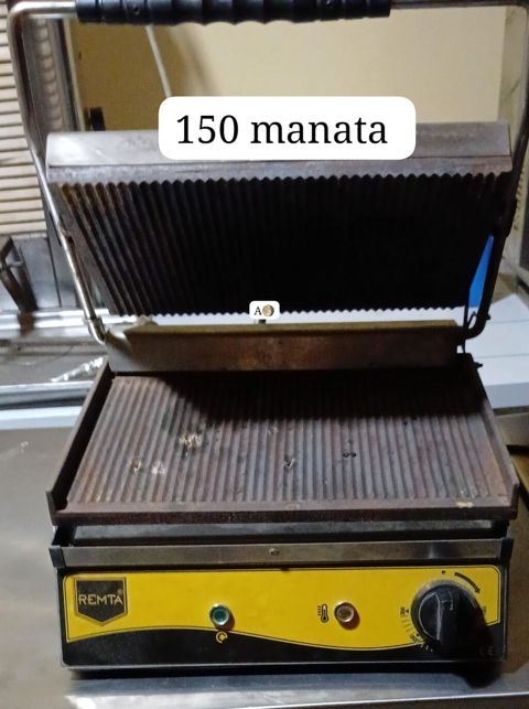 Remta kontaktli tost aparatı - İki tərəfli qızdırılan, qabırğalı — Bakı