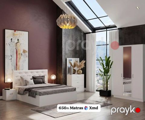 Yataq otağı dəsti – modern minimal dizayn Tərkibi: - Yumşaq başlıqlı