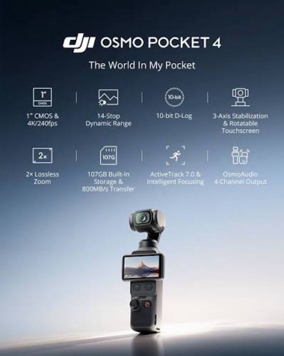 Dji Osmo Pocket 4 Creator Combo — Elektronika, Bakı (4)