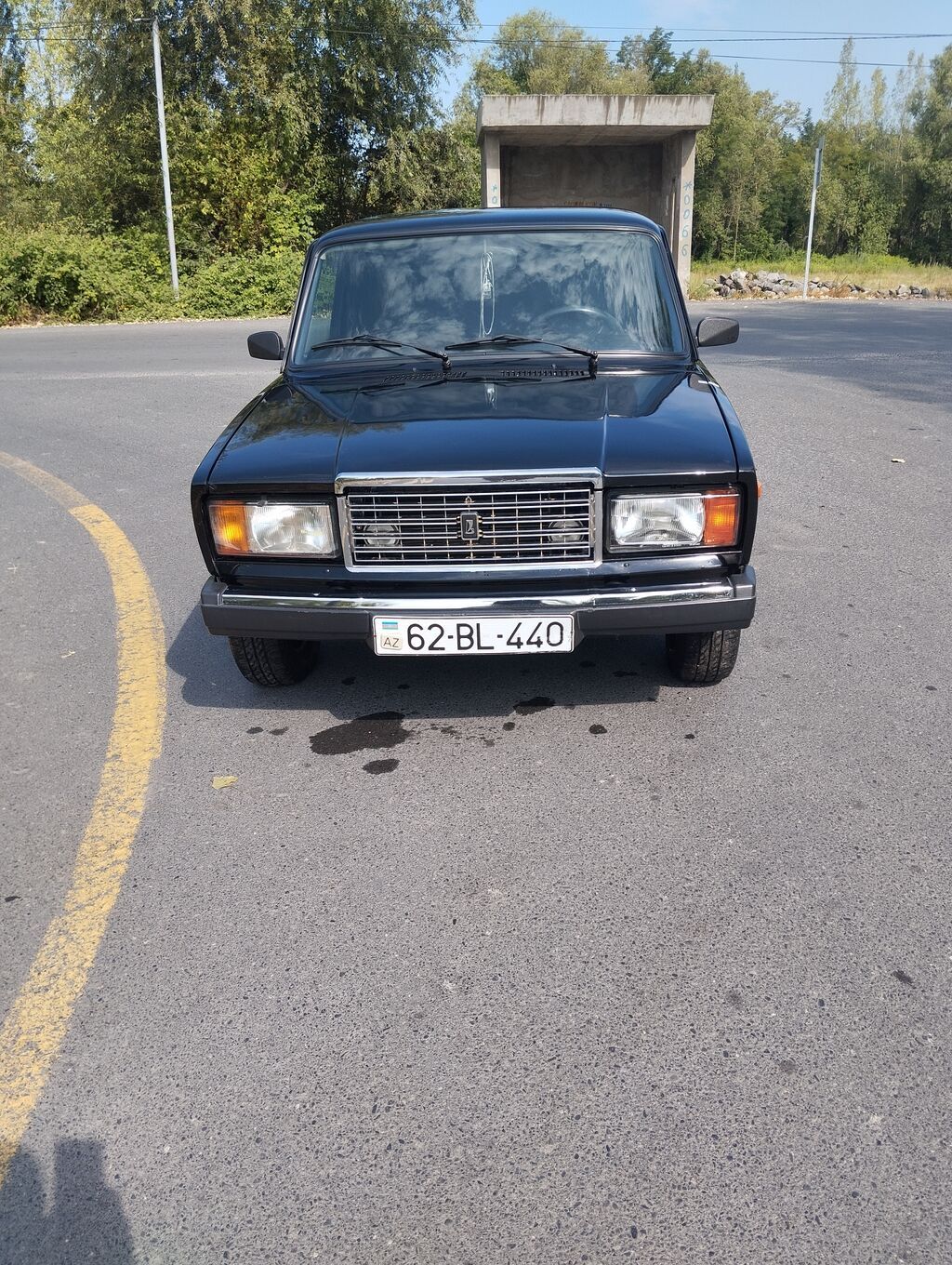 VAZ 2107 sedan – qara rəng, 4 qapı, arxa ötürücülü. Xüsusiyyətlər və — Avto, Qax (7)
