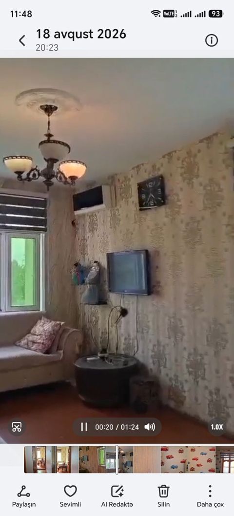 2 otaqlı mənzil – tam mebel və məişət texnikası ilə birlikdə kirayə — Yevlax