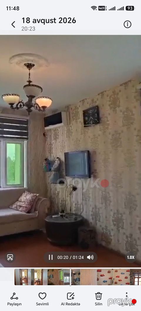 2 otaqlı mənzil – tam mebel və məişət texnikası ilə birlikdə kirayə