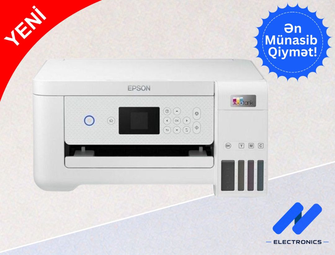 Epson L4260 3IN1 Wı-fı Whıte printer — Elektronika, Bakı (4)