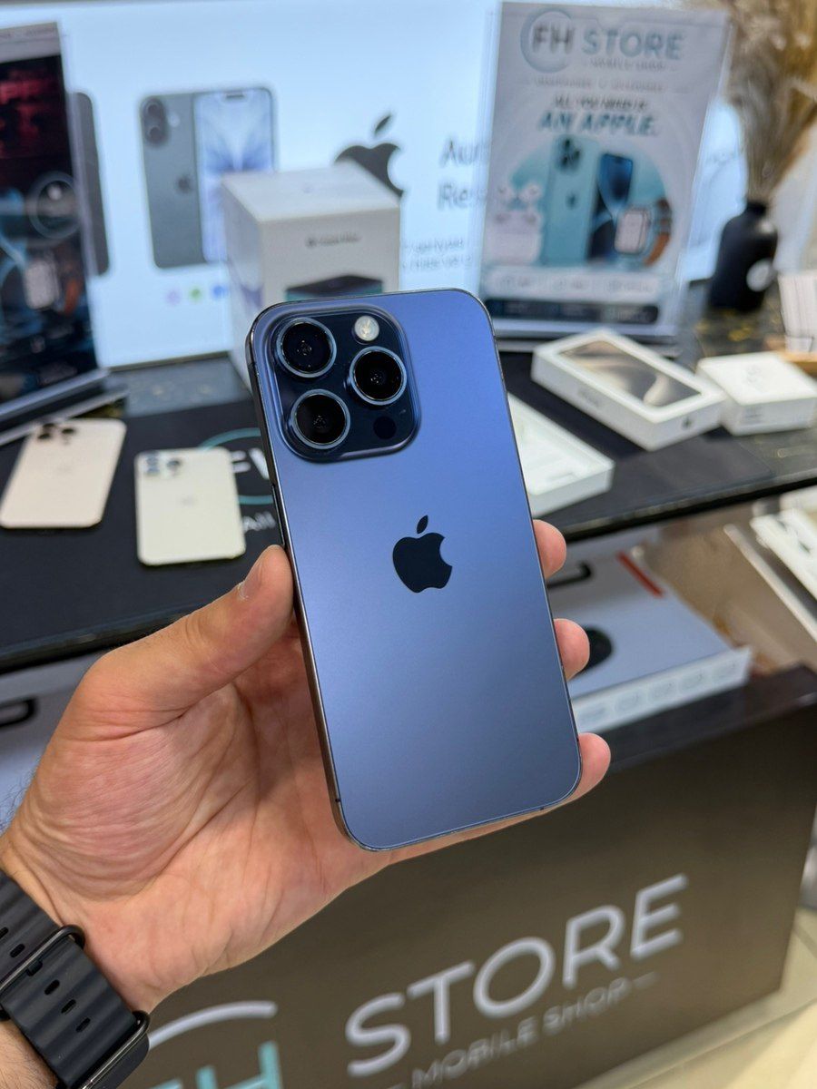 Apple iPhone 15 Pro Blue Titanium 1TB/8GB — Smartfonlar, Bakı (2)