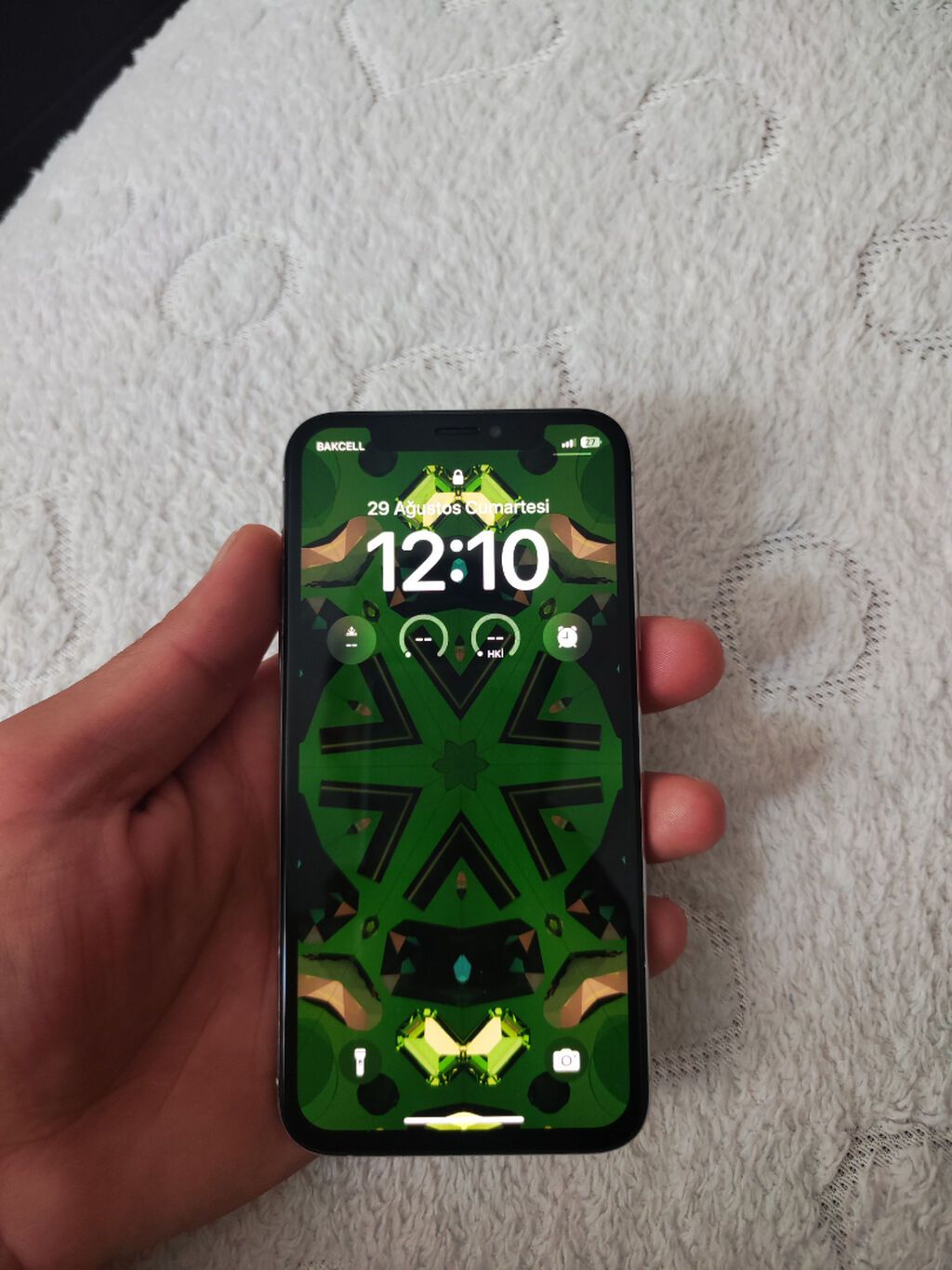 IPhone Xs, 256 GB, Ağ, Zəmanət, Barmaq izi, Simsiz şarj — Apple iPhone, Bakı (2)