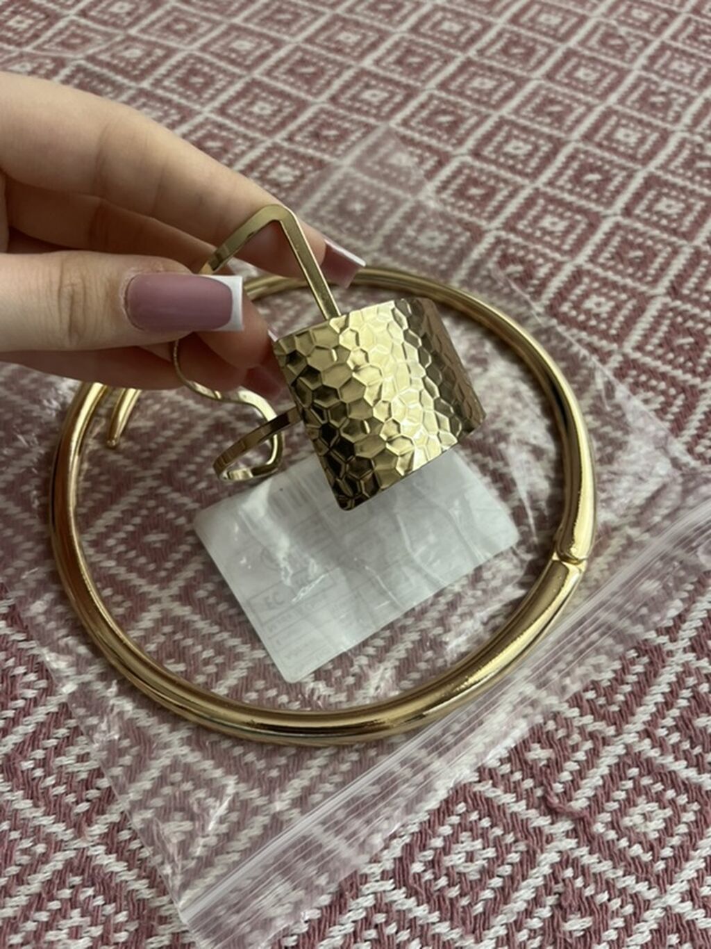 Qızılı rəngli metal qolbaq dəsti — Aksesuarlar, Bakı (2)