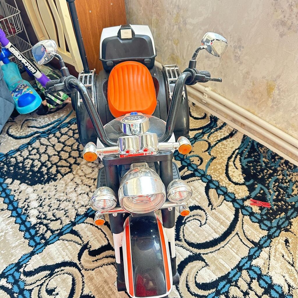 Uşaq üçün akkumulyatorlu üçtəkərli motosiklet - Dizayn: Chopper — Oyuncaqlar, Bakı (3)