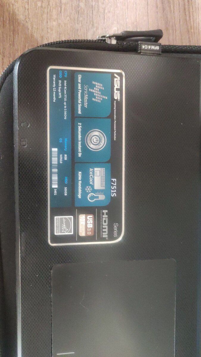 Noutbuk ASUS F751S — 1TB SSD 8GB RAM 17.3 — Elektronika, Bakı (6)